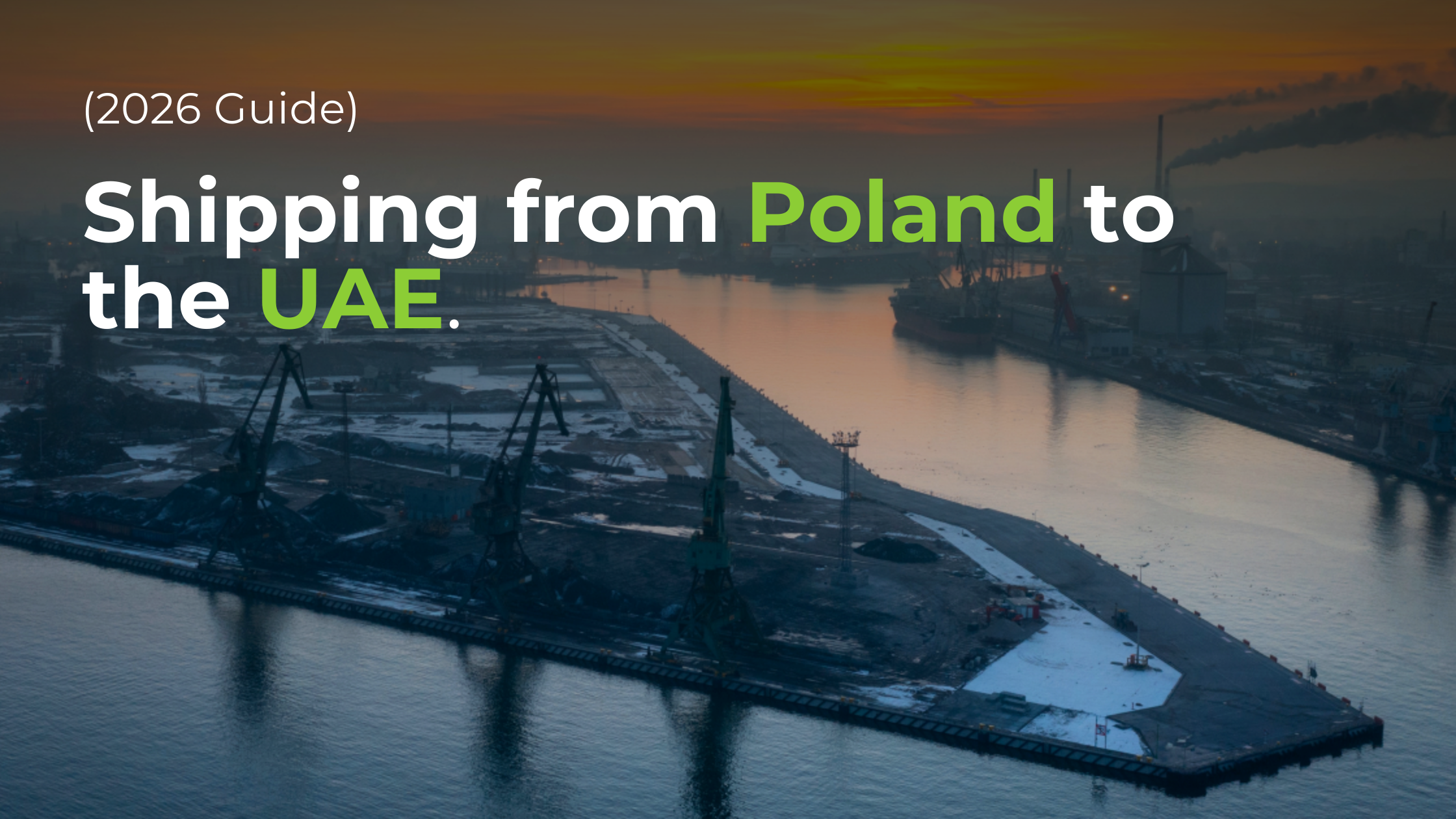 Comprehensive guide to Poland–UAE shipping: routes, air vs sea options, costs, customs paperwork, and delivery steps.